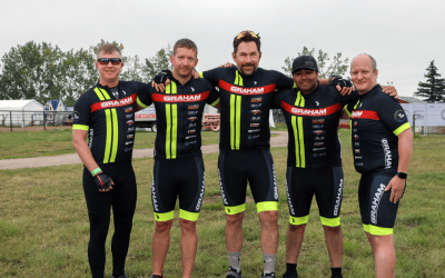 Raising over $30,000 for the Enbridge Tour Alberta for Cancer