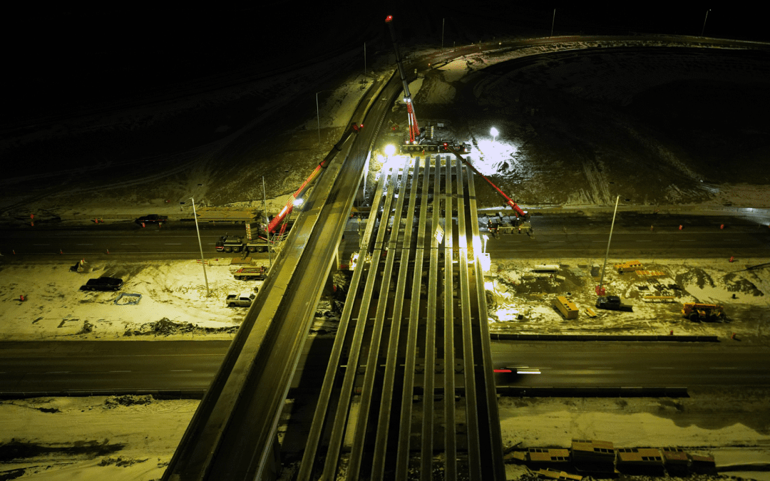 Major Structural Phase Completed on Airport / Stoney Trail Interchange